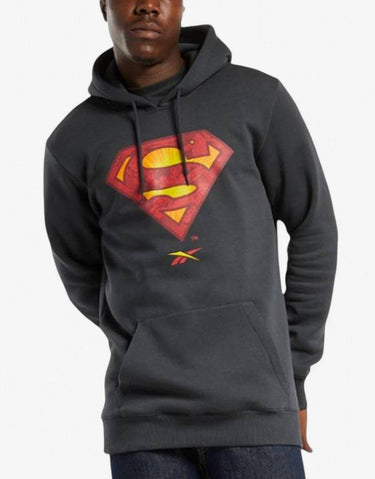 REEBOK x DC Superman Hoodie Dark Grey | MegaMall.bg