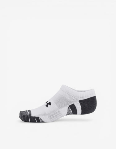 UNDER ARMOUR 3-Packs Performance Cotton No Show Socks White