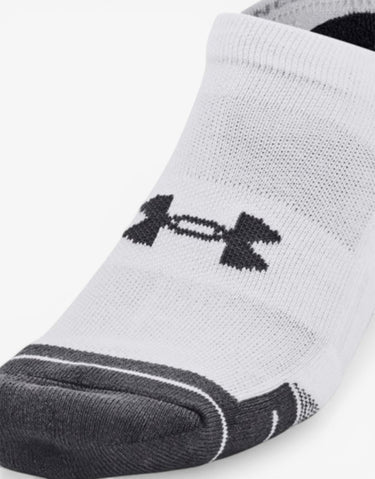 UNDER ARMOUR 3-Packs Performance Cotton No Show Socks White