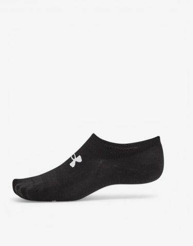 UNDER ARMOUR 6-Packs Essential Ultra Low Cut Socks Black/Grey