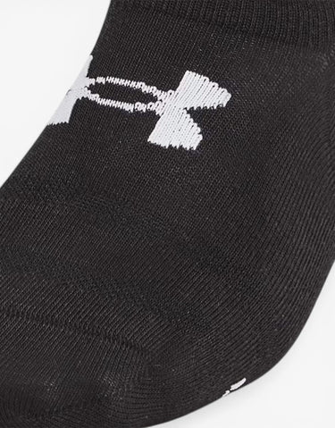 UNDER ARMOUR 6-Packs Essential Ultra Low Cut Socks Black/Grey