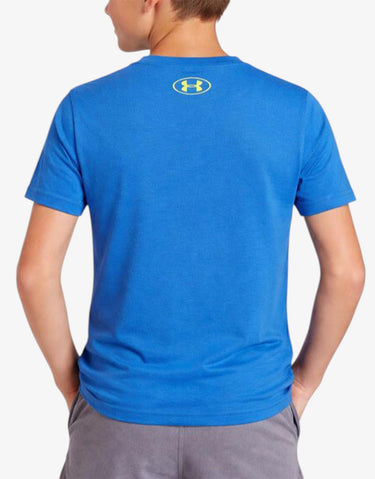 UNDER ARMOUR Overlay Wordmark Tee Blue