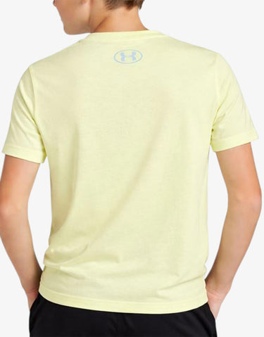 UNDER ARMOUR Split Big Logo Tee Yellow
