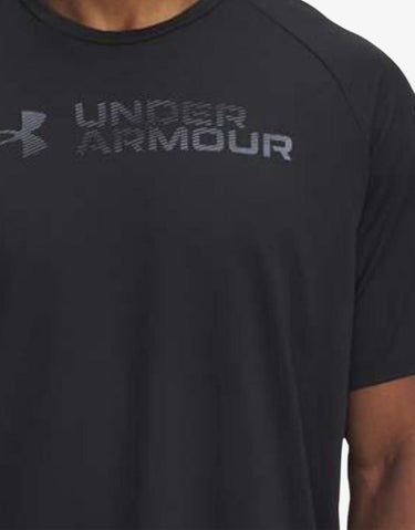UNDER ARMOUR Tech Reflective Ss Tee Black