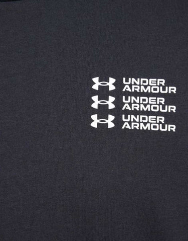 UNDER ARMOUR Triple Stack Left Chest Logo Tee Black