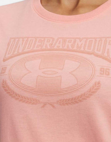 UNDER ARMOUR Varsity Ss Tee Pink