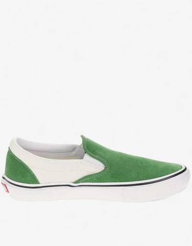 VANS Skate Classics Slip-On Shoes Green/White | MegaMall.bg