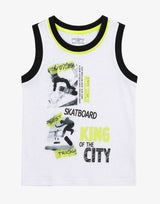 CHICCO Boys Shorts And Tank Set White/Multi | MegaMall.bg