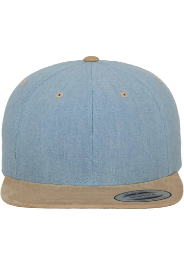 Chambray-Suede Snapback