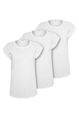 Ladies Extended Shoulder Tee 3-Pack
