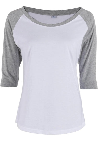 Ladies 3/4 Contrast Raglan Tee