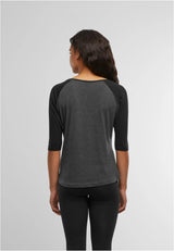 Ladies 3/4 Contrast Raglan Tee