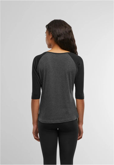 Ladies 3/4 Contrast Raglan Tee
