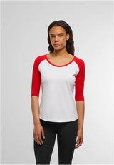 Ladies 3/4 Contrast Raglan Tee