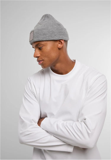 Knit Beanie with Patch
