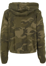 Ladies Camo Cropped Hoody