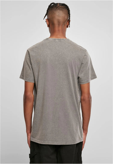 Acid Washed Round Neck Tee