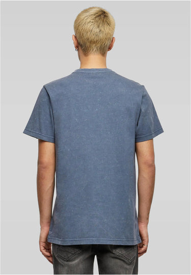 Acid Washed Round Neck Tee