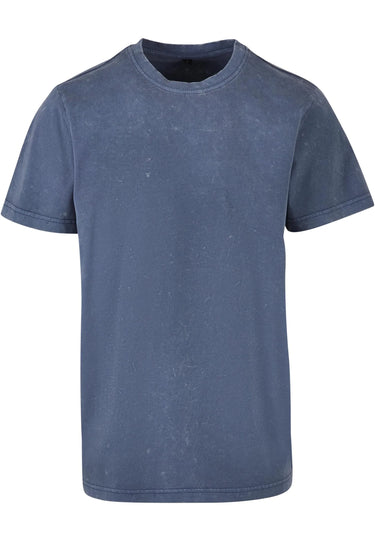 Acid Washed Round Neck Tee