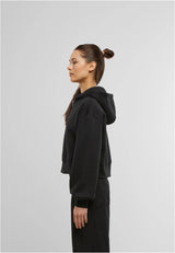 Ladies Short Oversized Zip Jacket