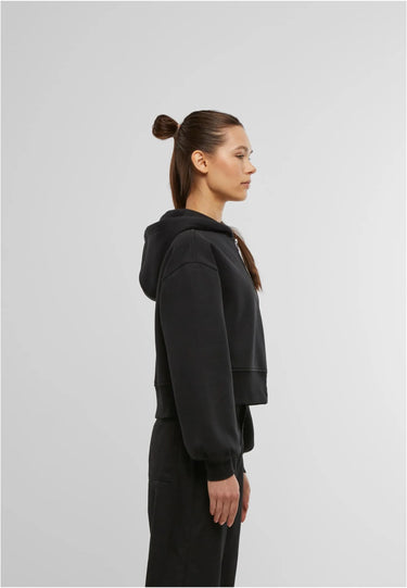 Ladies Short Oversized Zip Jacket