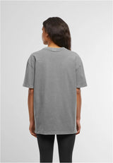 Ladies Oversized Acid Wash Tee