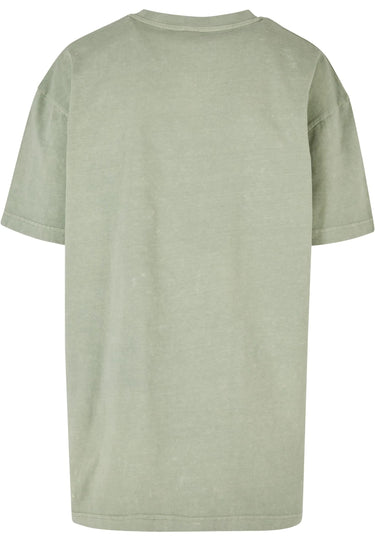 Ladies Oversized Acid Wash Tee