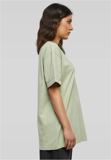 Ladies Oversized Acid Wash Tee