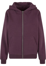 Ladies Fluffy Zip Hoody