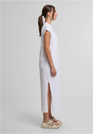 Ladies Long Extended Shoulder Dress
