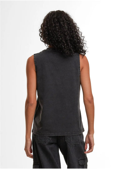 Ladies Vintage Washed Sleeveless Tee