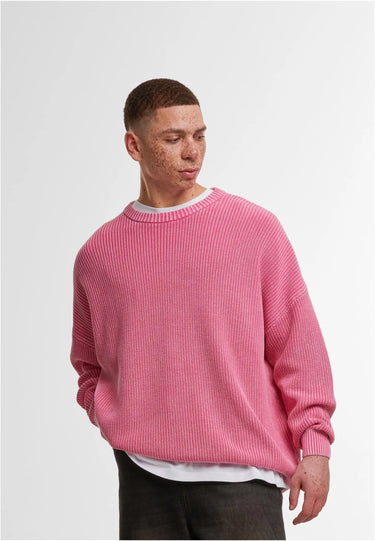 Acid Washed Knitted Oversized Sweater