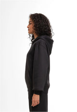 Ladies Loose Fit Zip Hoody