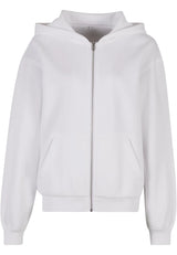 Ladies Loose Fit Zip Hoody