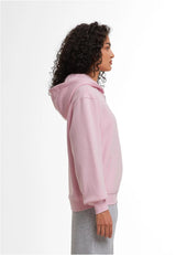 Ladies Loose Fit Zip Hoody