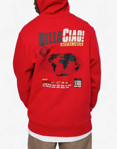 REEBOK x La Casa de Papel Hoodie Red | MegaMall.bg